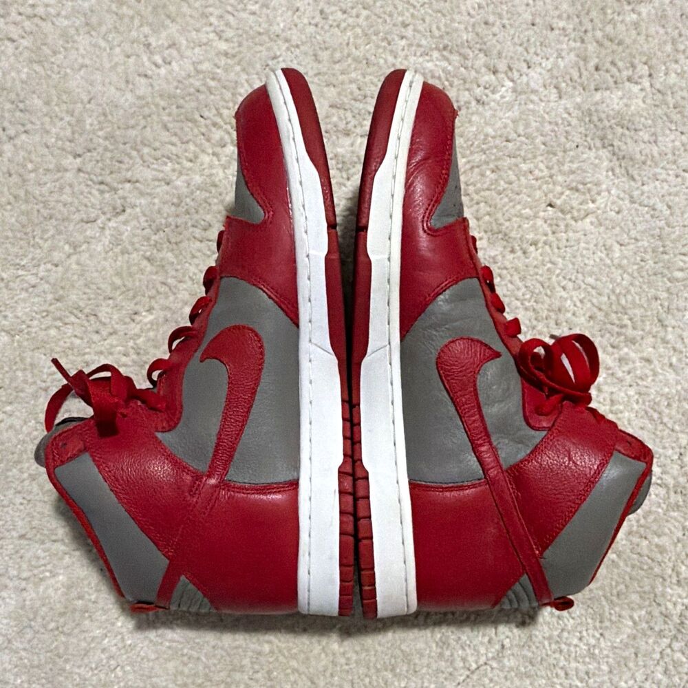 Nike Dunk High UNLV Soft Grey University Red 850477-001 Mens Size 12